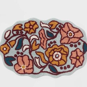 Floral Patterned Bath Rug - Threshold from Target 24" x 36"